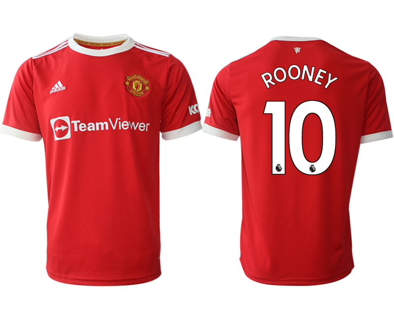 Men 2021-2022 Club Manchester United home red aaa version #10 Adidas Soccer Jersey